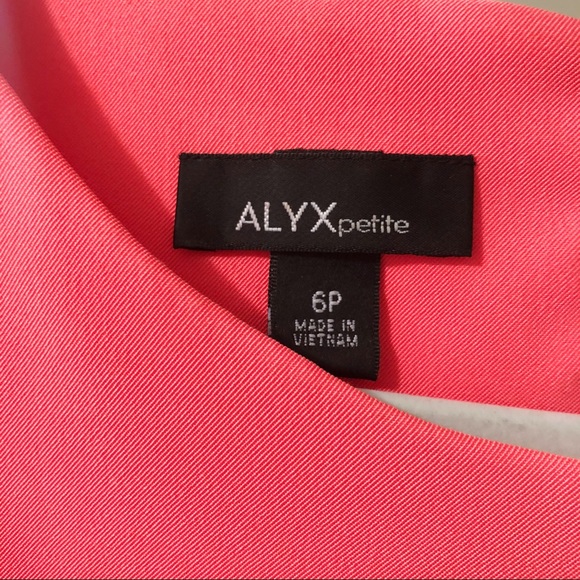 ALYX Petite Coral Sheath Career Dress Size 6P - Picture 3 of 5